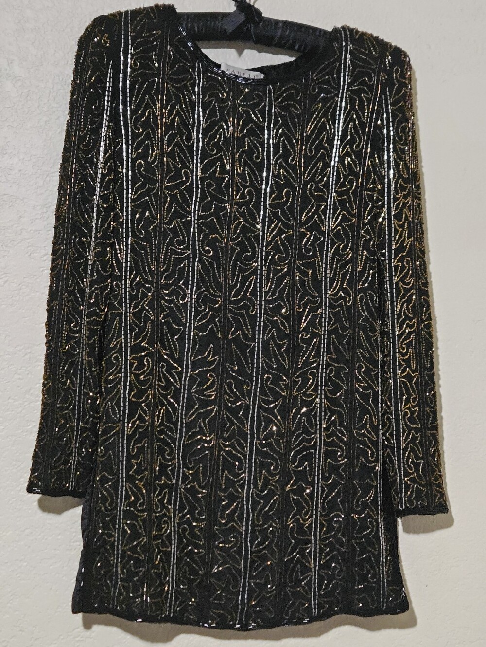 Papell Beaded Vintage Tunic Small